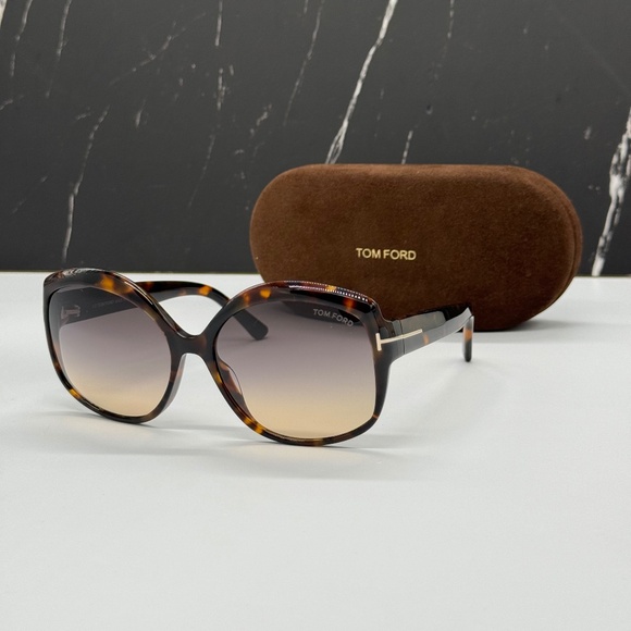 NEW TOM FORD TF919 55B WOMEN ROUND SUNGLASSES TOM FORD CHIARA-02 FT0919/S main image 10